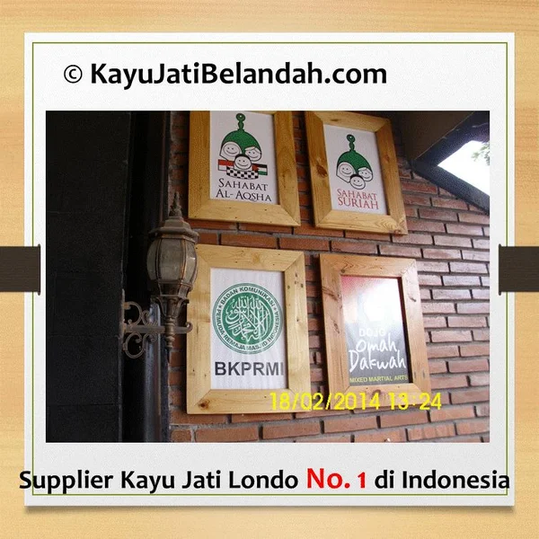 Aplikasi Kayu Jati Belanda atau Jati Londo Atau Pine Wood. Untuk Pigora