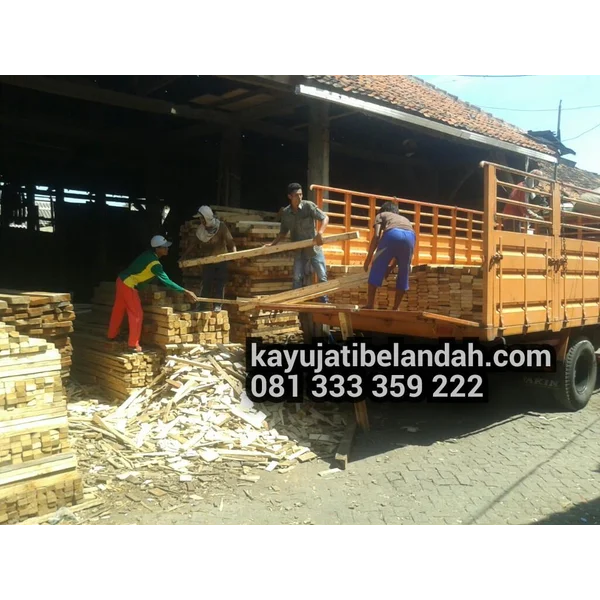 Kayu Bekas Palet Jati Belanda  Ukuran 2x8x110 cm  Per Batang