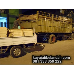 Kayu Bekas Palet Jati Belanda  Ukuran 2x12x110 cm  Per Batang