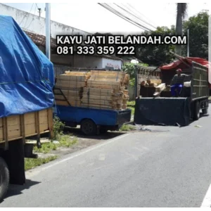 Kayu Bekas Palet Jati Belanda  Ukuran 2x12x110 cm  Per Batang