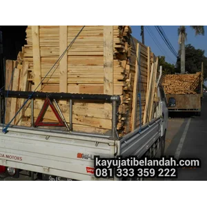 Kayu Bekas Palet Jati Belanda  Ukuran 2x14x110 cm  Per Batang