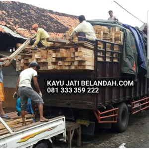 Kayu Bekas Palet Jati Belanda  Ukuran 2x14x110 cm  Per Batang
