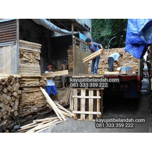 Balok Bekas Palet Jati Belanda  Ukuran coak  Per Lembar