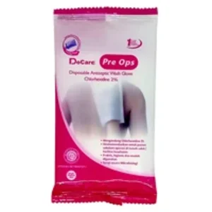Perban Docare Wash Gloves Pre - Ops 2 Sheet