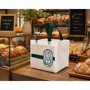 Tas Custom Spunbond Untuk Bakery Tas Bakery Box 20x20 Tas Spunbond Bakery Bisa Custom Size dan Sablon