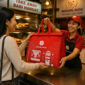 Thermal Custom Jahit Size Besar Tas Custom Jahit Thermal Penghangat Makanan Take Away