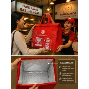 Thermal Custom Jahit Size Besar Tas Custom Jahit Thermal Penghangat Makanan Take Away