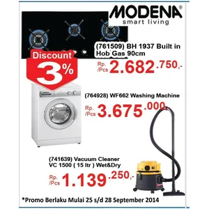 Mesin Cuci Dan Vacuum Cleaner Modena