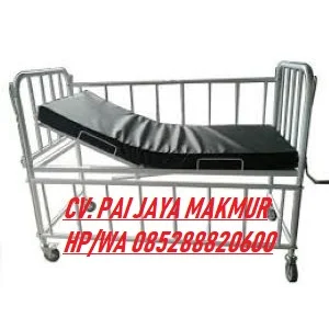 Bed Ranjang Pasien Pasien Anak Bahan Besi 1 Engkol Crank