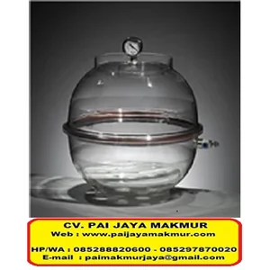 AZZOTA ROUND VACUUM DESICCATOR WITH VACUUM GAUGE - DIA 12" - 16.5L Cat. VD-300