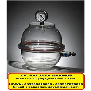 AZZOTA ROUND VACUUM DESICCATOR WITH VACUUM GAUGE - DIA 6" - 2L Cat. VD-150
