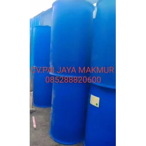 Drum Plastik Biru second 200 Liter 