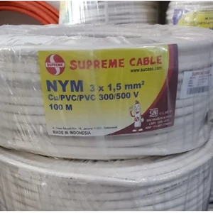 Kabel Listrik NYM  3 x 1.5 mm Merek Supreme 300 / 500 V