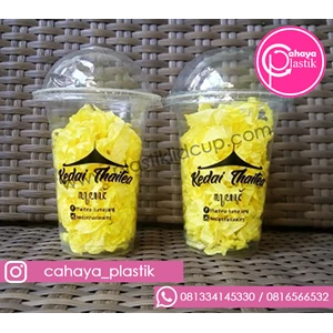 14 oz Plastic Glass Screen Printing with PP plastic