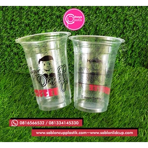  14 oz plastic cup screen printing with 2 color screens