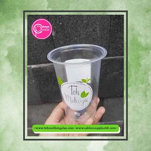 take away beverage packaging such as 16 oz 8 gram plastic glass screen printing