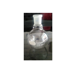 FAVORIT Boiling Flask NS 250 ml Flat Bottom (Labu Didih) Joint 24-29