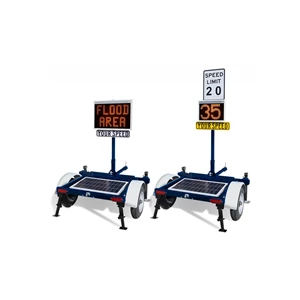 Trailer Mounted Speed Signs - Stalker Mini-Message Trailer
