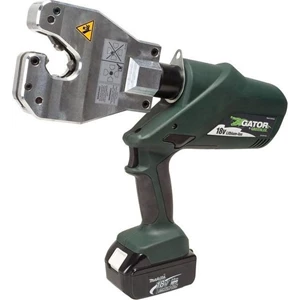 Greenlee EK06ATCL22  Quad-Point Battery-Powered Crimping Tool - Open Rubber Covered Head Dieless - 230V Charger