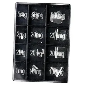 ACZET Test Weight Set Box - Weight Range 1 mg - 500 mg (12 Pieces)
