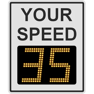 RADARSIGN TC-600 Full Matrix Radar Speed Sign (13″ LED Display)