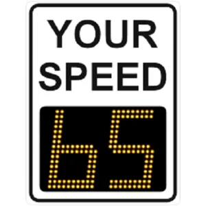 RADARSIGN TC-1100 Full Matrix Radar Speed Sign (18″ LED Display)