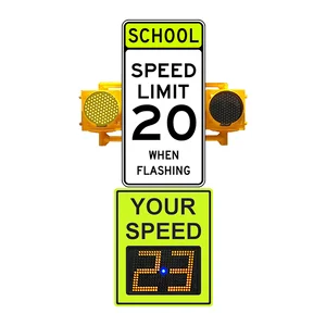 RADARSIGN - School Zone Flashing Beacon