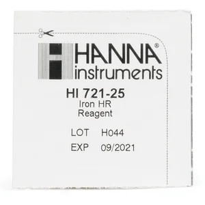 HANNA HI721-25 Iron, EPA Phenantroline, reagents for 25 tests 
