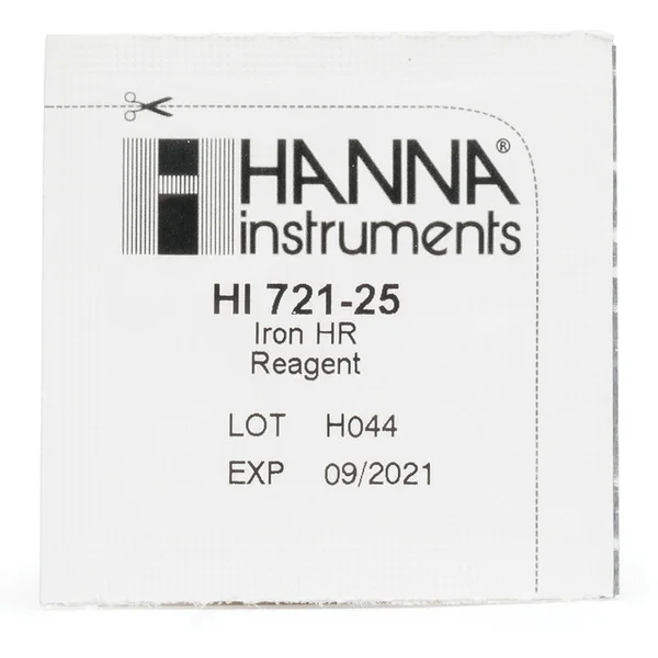 HANNA HI721-25 Iron, EPA Phenantroline, reagents for 25 tests 