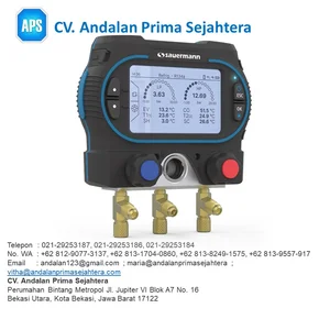 SAUERMANN Si-RM350 Digital Refrigerant Manifold KIT 3 No. Ref 28147