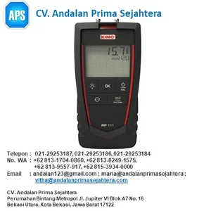 SAUERMANN MP 110 S Portable Micromanometer No. Ref 24712