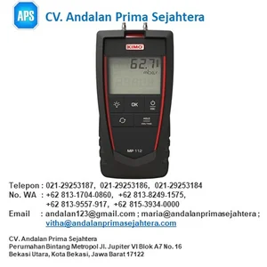 SAUERMANN MP 112 S Portable Micromanometer No. Ref 24721