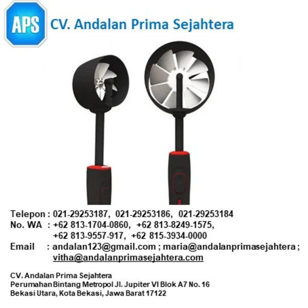 SAUERMANN SH-70 Air Velocity Vane Probe Ø70mm (0.4 to 35 m/s and -20 to +80°C) No Reff. 24764