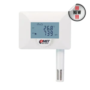 COMET Compact Temperature Humidity Barometric Pressure and CO2 Sensor Ethernet Output and PoE