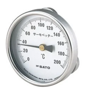 SK SATO Surface (Magnetic) Bimetal Thermometer (0 to 200°C)