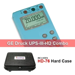 GE Druck UPS-III-HD mA and Voltage Calibrator with Hard Case