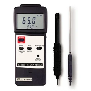 LUTRON HT-3006A HUMIDITY/TEMP. METER + type K/J Temp. RS-232