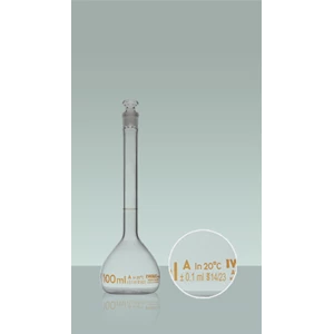 Iwaki Volumetric Flask With Glass Stopper Class A JIS Marking
