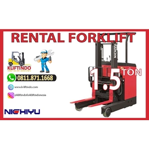 Rental Forklift Nichiyu 1.5 Ton Electric Reach Truck Baru 100%