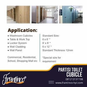 Partisi Toilet Kubikel Frantinco Indonesia