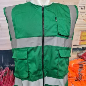 Rompi safety 3 kantong / Rompi safety proyek bahan drill / rompi drill / rompi proyek