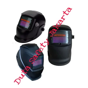 helm las tameng las pelindung wajah auto dark wellding helmet