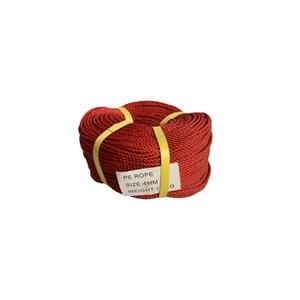 Tali Tambang Plastik Ukuran 4 Mm Merah