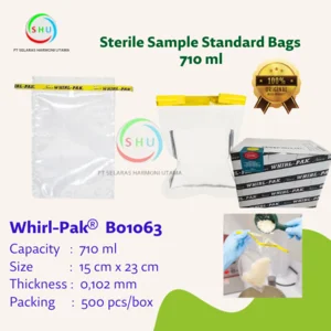 Sterile Sample Standard Bag 710 ml Whirl Pak B01063