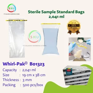 Plastik Steril Standard 2.041 ml Whirl Pak B01323 Alat Laboratorium Umum