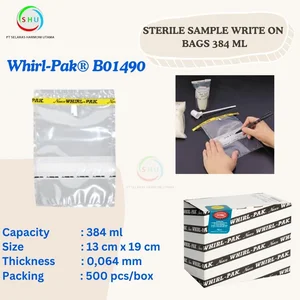 Sterile Sample Write-On Bag 384 ml Whirl Pak B01490