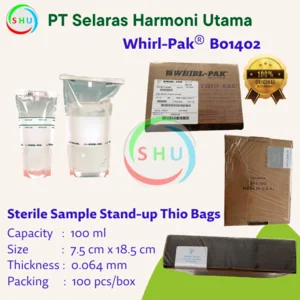 Plastik Steril Stand Up Thio 100 ml Whirl Pak B01402