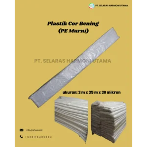 Plastik Cor Bening (PE Murni)