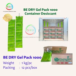 BE DRY Gel Pack 1000 Penyerap Lembab Mencegah Jamur Pada Kontainer