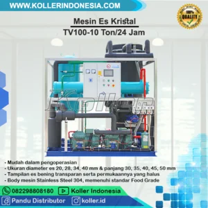 Mesin Es Tube / Kristal Kapasitas 10 Ton Per Hari
